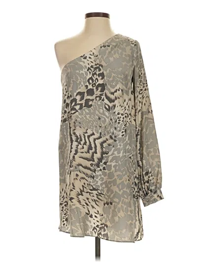 Pre-owned Elizabeth And James Cocktail Dress In Silver