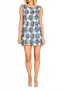 Elizabeth And James Ellie Mini Dress In Hand Drawn Daisies In Multi
