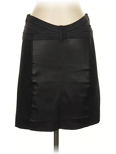 Pre-owned Elizabeth And James Faux Leather Skirt In Black