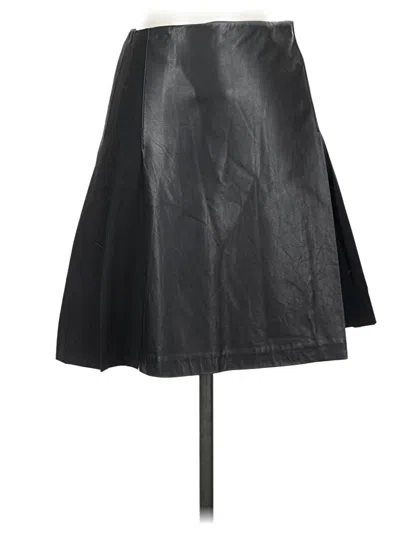 Elizabeth And James Faux Leather Skirt In Black