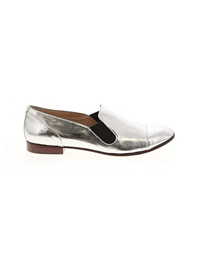 Pre-owned Elizabeth And James Flats In Silver