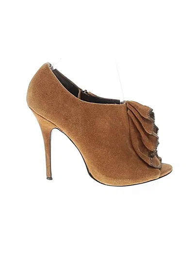 Pre-owned Elizabeth And James Heels In Brown