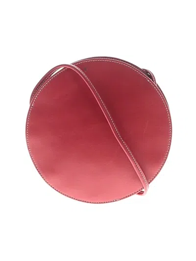 Pre-owned Elizabeth And James Leather Crossbody Bag In Burgundy