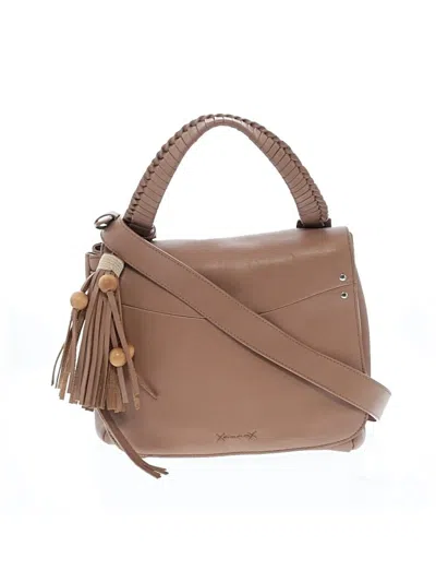 Pre-owned Elizabeth And James Leather Satchel In Tan