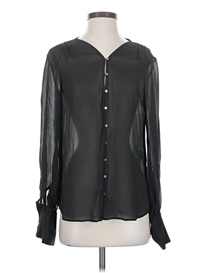 Elizabeth And James Long Sleeve Blouse In Black