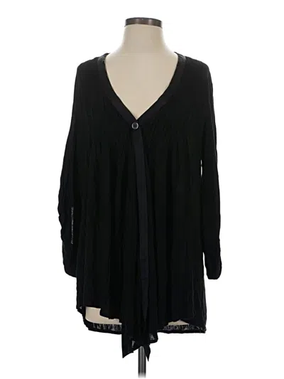 Pre-owned Elizabeth And James Long Sleeve Blouse In Black