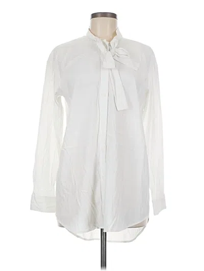 Pre-owned Elizabeth And James Long Sleeve Blouse In Ivory