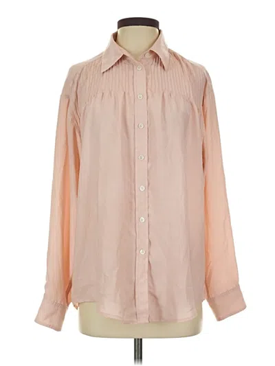 Pre-owned Elizabeth And James Long Sleeve Blouse In Pink