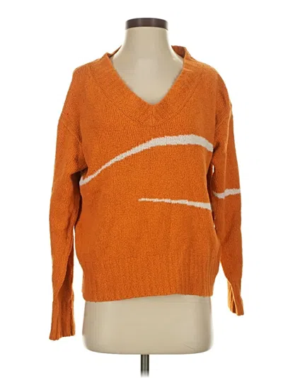 Pre-owned Elizabeth And James Pullover Sweater In Orange
