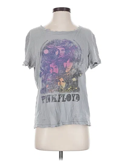 Pre-owned Elizabeth And James Short Sleeve T-shirt In Gray