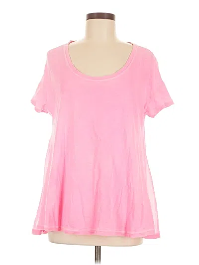 Pre-owned Elizabeth And James Short Sleeve T-shirt In Pink