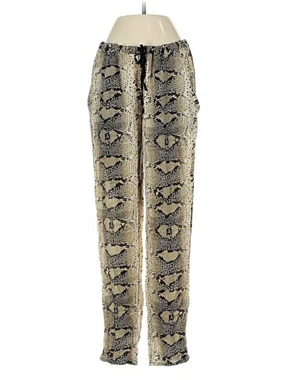 Pre-owned Elizabeth And James Silk Pants In Brown