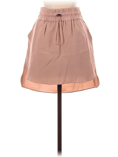 Pre-owned Elizabeth And James Silk Skirt In Brown