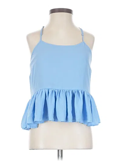 Pre-owned Elizabeth And James Sleeveless Blouse In Blue