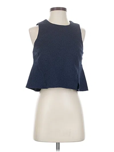 Pre-owned Elizabeth And James Sleeveless Blouse In Blue