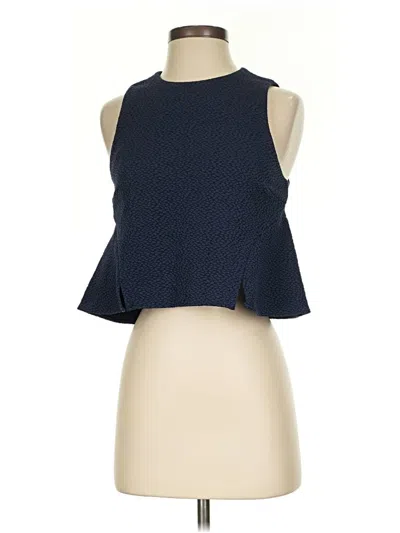 Pre-owned Elizabeth And James Sleeveless Blouse In Blue