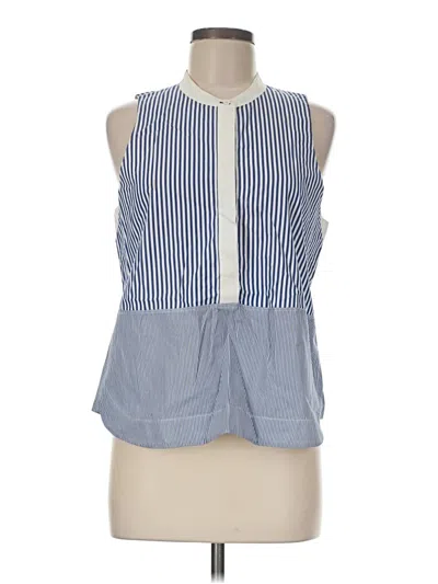 Pre-owned Elizabeth And James Sleeveless Blouse In Blue
