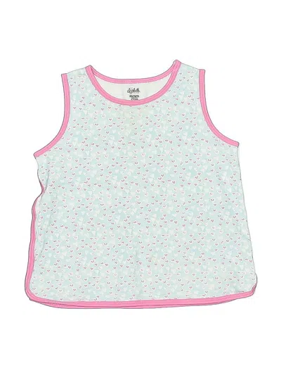 Pre-owned Elizabeth And James Kids' Sleeveless Top Blue Crew Neck Tops