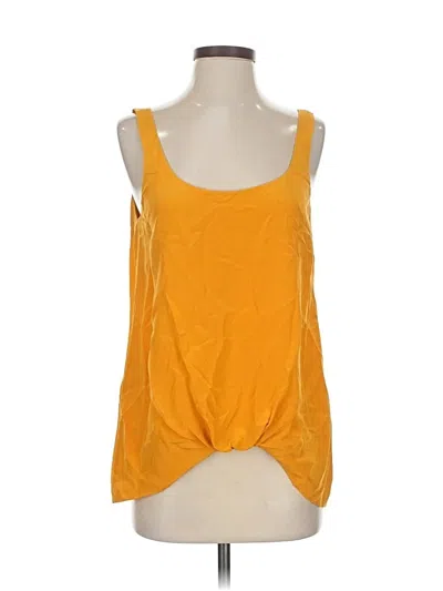 Pre-owned Elizabeth And James Sleeveless Top Yellow Scoop Neck Tops