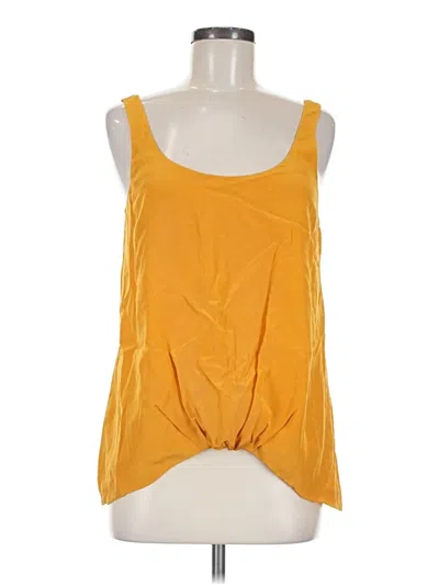 Pre-owned Elizabeth And James Sleeveless Top Yellow Scoop Neck Tops