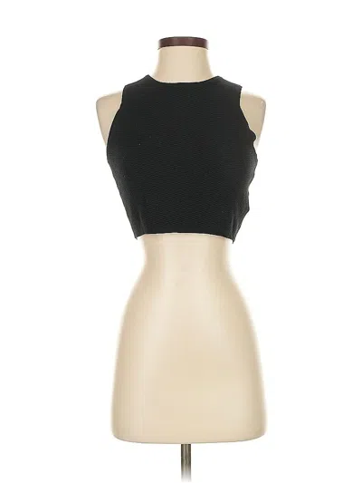 Pre-owned Elizabeth And James Tank Top Black Halter Neckline Tops