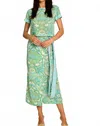 Elizabeth And James Tess Tee In Damask Pool In Green