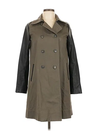 Pre-owned Elizabeth And James Trenchcoat In Green