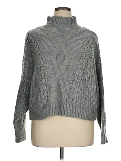 Pre-owned Elizabeth And James Turtleneck Sweater In Gray