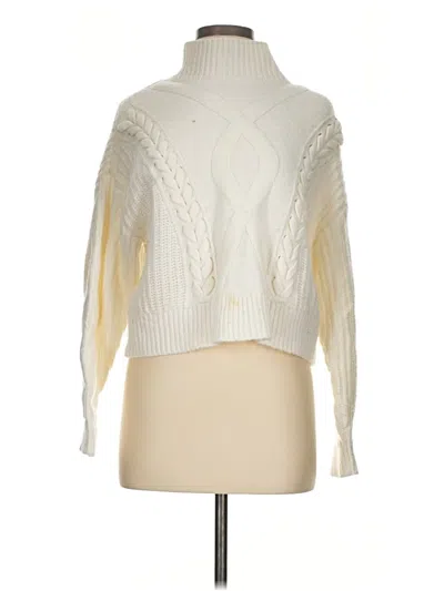 Pre-owned Elizabeth And James Turtleneck Sweater In Ivory