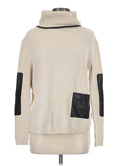 Pre-owned Elizabeth And James Turtleneck Sweater In White