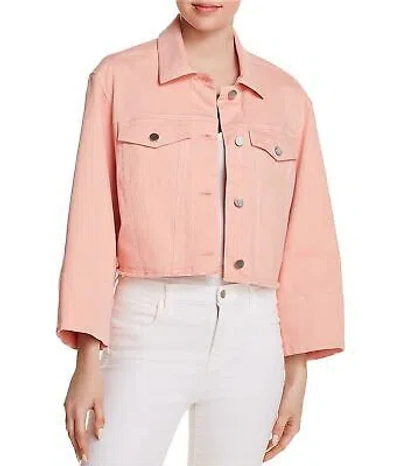 Pre-owned Elizabeth And James Womens Branson Cropped Jacket In Pink