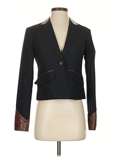 Pre-owned Elizabeth And James Wool Blazer Jacket In Black