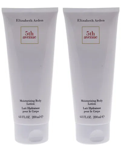Elizabeth Arden 2pc 5th Avenue Moisturizing Body Lotion Set In White