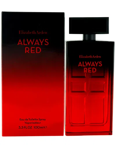 Elizabeth Arden 3.3oz Always Red Eau De Toilette Spray In Transparent