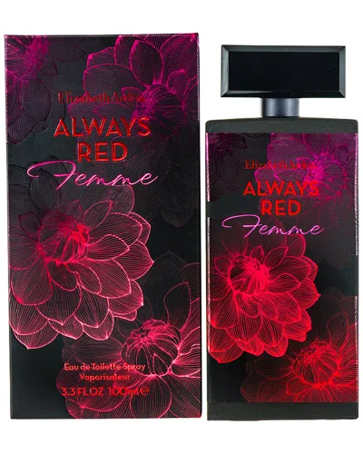 Elizabeth Arden 3.3oz Always Red Femme Eau De Toilette Spray In Transparent
