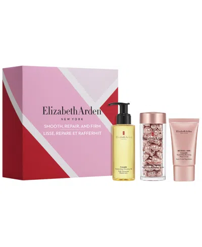 Elizabeth Arden 3-pc. Smooth, Repair, And Firm Skincare Gift Set In Transparent