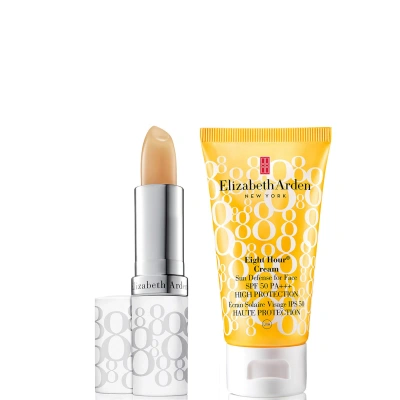 Elizabeth Arden Essential Sun Protection Skincare Bundle For Face And Lips In White