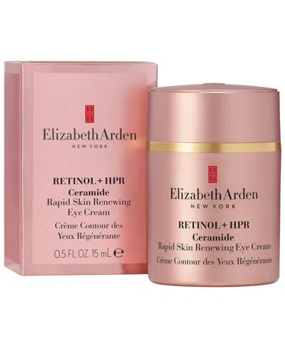 Elizabeth Arden Retinol + Hpr Ceramide Capsules Rapid Skin Renewing Eye Cream, 0.5 Oz. In Transparent