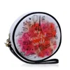 Elizabeth Arden / White Glossy Cosmetic Bag With Handtag In White