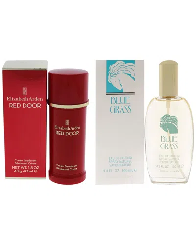 Elizabeth Arden Women's Blue Grass And Red Door 2pc Kit In White