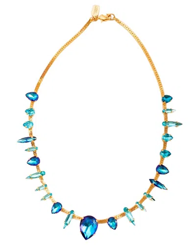 Elizabeth Cole 24k Plated Stackable Necklace In Gold