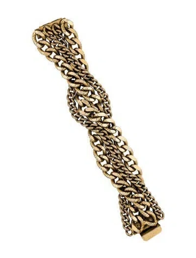 Pre-owned Elizabeth Cole Braided Multistrand Bracelet