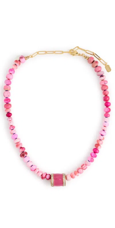 Elizabeth Cole Chroma Necklace Electric Pink
