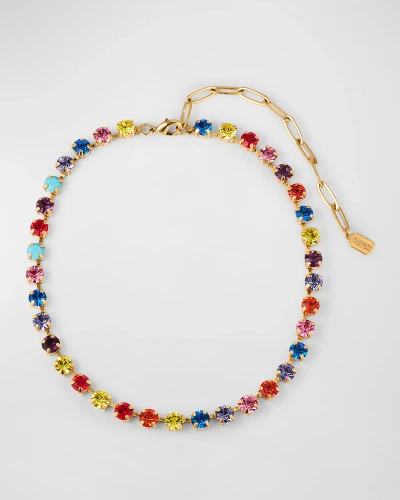 Elizabeth Cole Coraline Multi-crystal Necklace