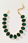 Elizabeth Cole Emmy Crystal Necklace In Green