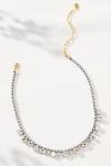 Elizabeth Cole Glacia Crystal Necklace In White