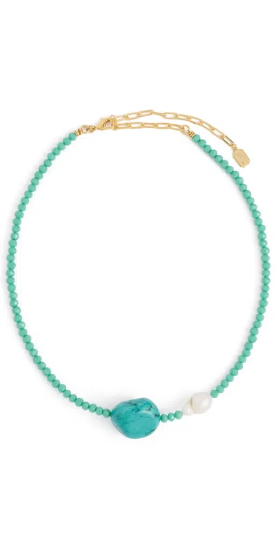 Elizabeth Cole Meiko Necklace Turquoise