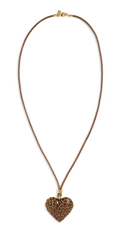 Elizabeth Cole Rita Necklace Brown