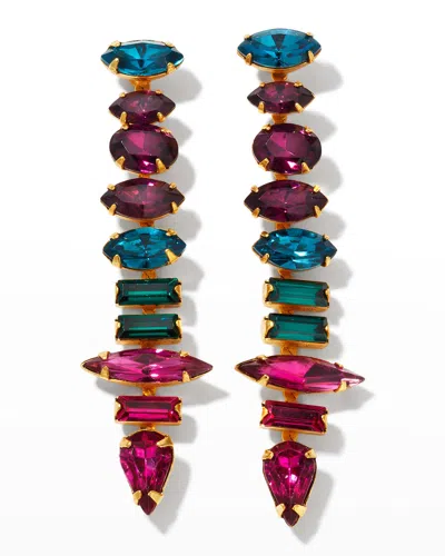 Elizabeth Cole Starla Crystals Earrings In Multi