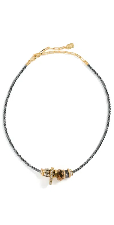 Elizabeth Cole Terra Necklace Mixed Metal